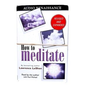 Audio Renaissance How to Meditate Lawrence LeShan 2 Cassette Revised Anniversary